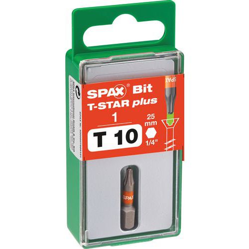 Spax Punta Per Cacciavite Per Viti T-Star Plus T10,