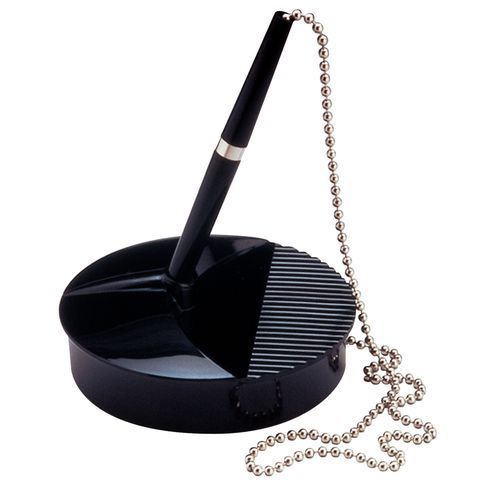 Penna a sfera su base nera,