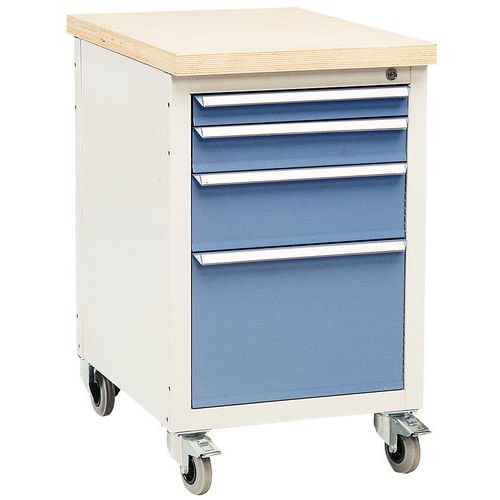 Carrello Officina Mobile 4 Cassetti,