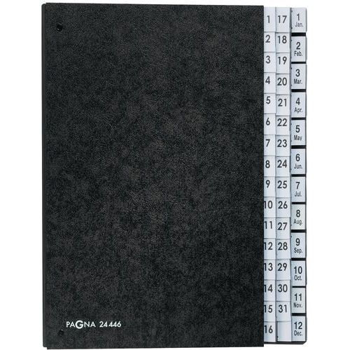 Raccoglitore D'Alta Qualità N.Divisioni:44 Colore:Nero,