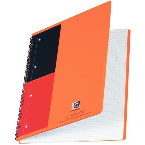 Quaderno Oxford Activebook 80 fogli - a quadretti 5X5 mm,
