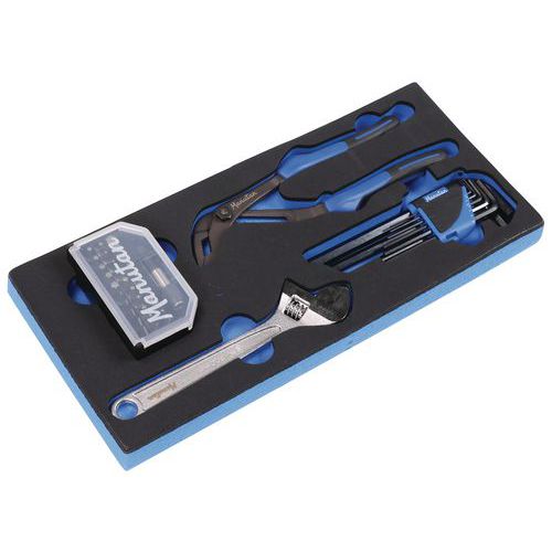 Modulo 1/3 con 4 utensili di serraggio - Manutan,