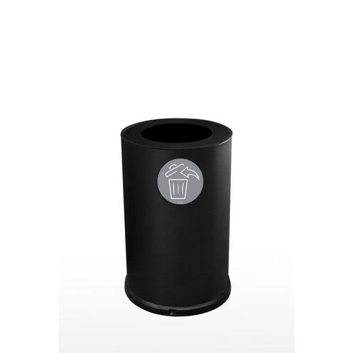 Contenitore 100 LT 1 foro 1 pittogramma incluso nero,