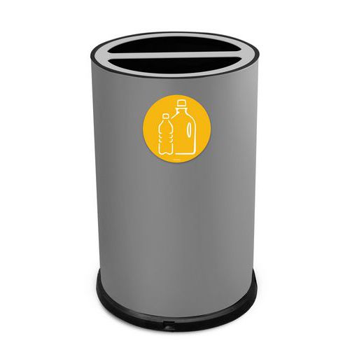 Contenitore 100 LT 2 fori kit 4 pittogrammi incluso grigio,