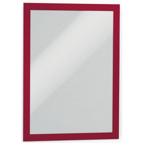 Cornice esp Duraframe® Magnetic A4 rosso-Lotto da 2-Durable,