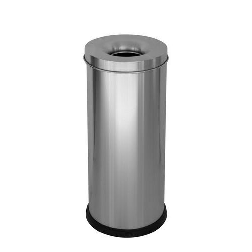 Gettacarte autoestinguente 25 LT inox,