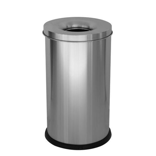 Gettacarte autoestinguente 40 LT inox,