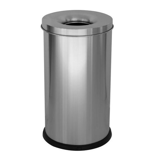 Gettacarte autoestinguente 75 LT inox,