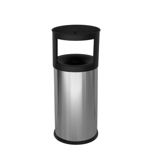 Posacenere gettacarte autoestinguente 40 LT inox,