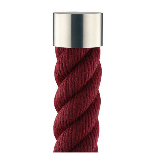 Terminazione in inox piatta per corda di delimitazione Museum,