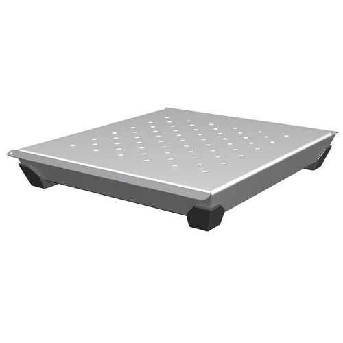 Vasca di raccolta da laboratorio in inox con griglia - 10 L,