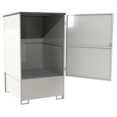 Vasca di raccolta metallica 1 GRV - 1000L - Manutan,