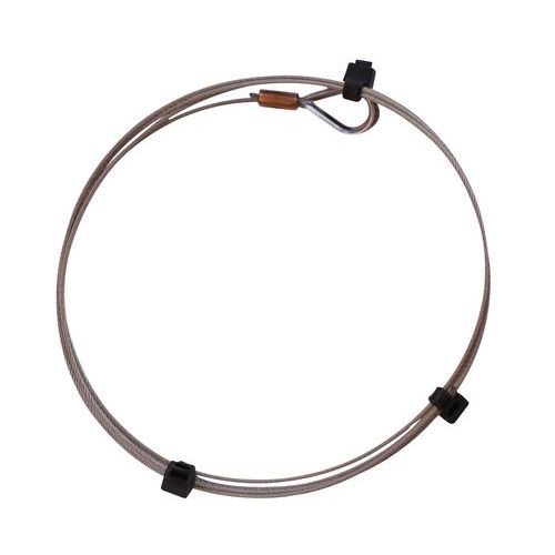 Inox diametro 4 mm - 1 anello rinforzato con manicotto - 1 m,