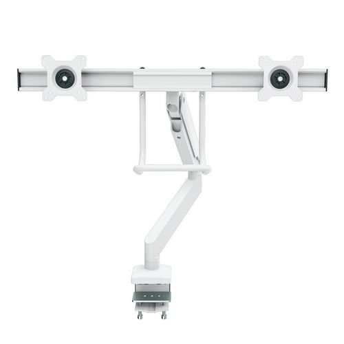 Braccio portaschermo a doppia barra trasversale Eppa bianco,