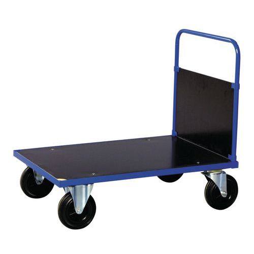 Carrello 1 sponda acciaio blu 1.000 x 700 x 900 mm Portata 5,