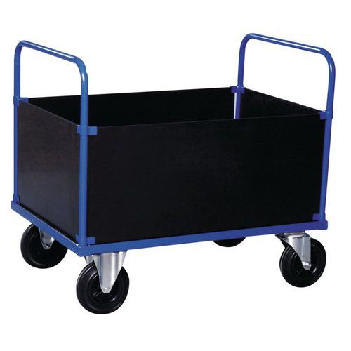 Carrellino a 4 sponde alte 1.200 x 80 0 x 900 mm Portata 500,