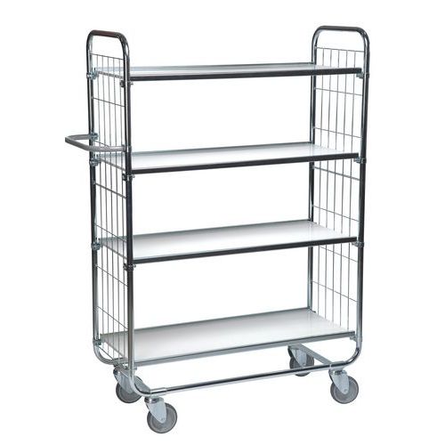 Carrello galv. 4 ripiani 1195x 470x1590mm Port ata 250Kg,