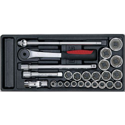 ASSORTIM 22 UTENSILI 519/613CN (CRICCHETTO,BU SSOLE.ACCES1/2,