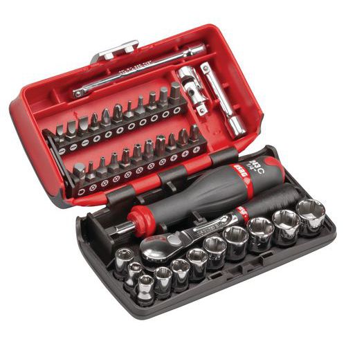 CASSETTA BUSSOLE 1/4 ESAGONAL I CRICCHETTO R EVERSIBILE, AC,