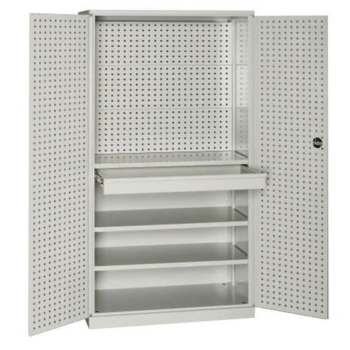 Armadio 1030x555x2000H con 1 c assetto e 3 pan nelli,