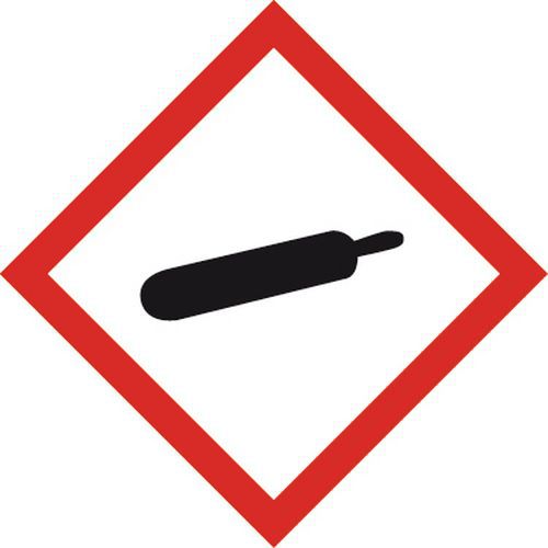 Cart. Adesivo 100x100mm - Gas,