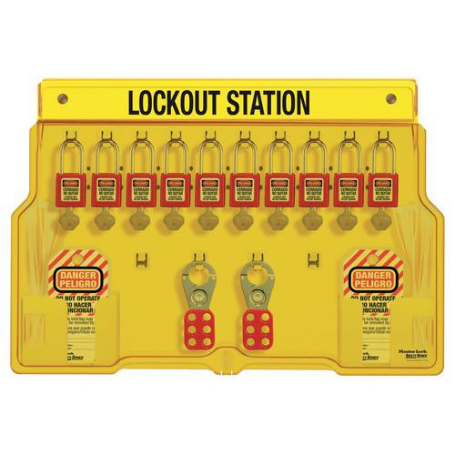 LOCKOUT STATION Postazione iso lamento 4 lucch etti,
