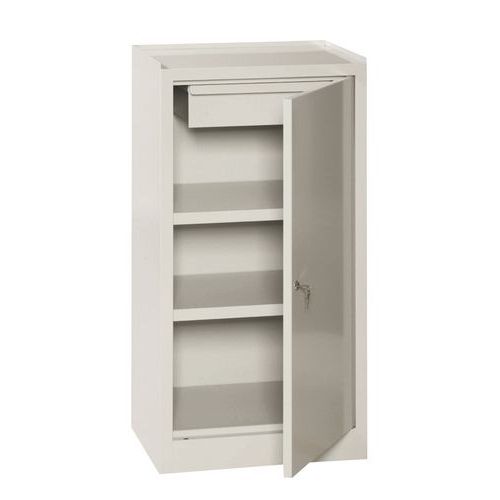 Armadio grigio 500x400x1000mm con cassetto,