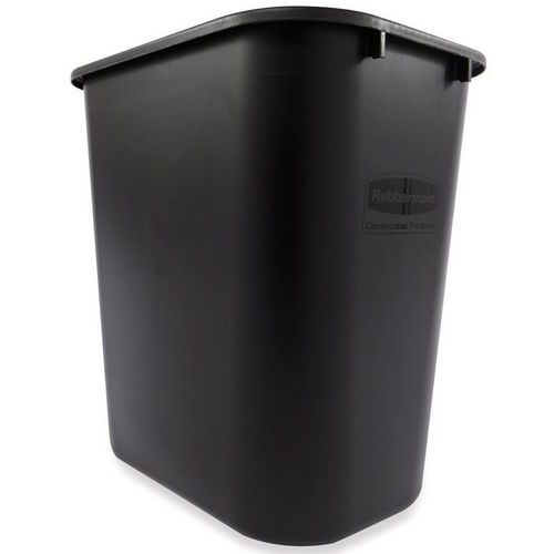 Cestino medio rettangolare nero - 26L - Rubbermaid,
