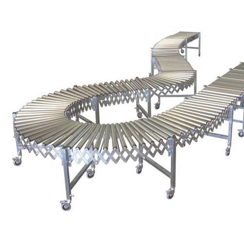 Trasportatore est rulli acc 500mm Lungh min/max 3800/8300mm,