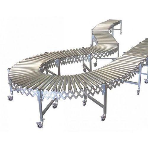 Trasportatore est rulli acc 600mm Lungh min/max 3800/8300mm,