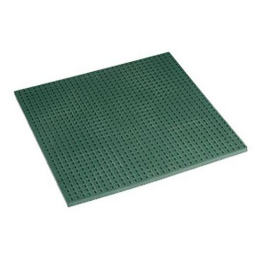 Piastra antivibrazioni verde 220x220x13,