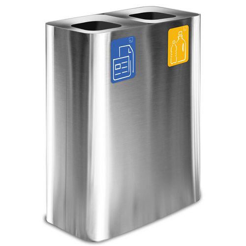 STAZIONE GETTACARTE INOX SATINATO 120LT,