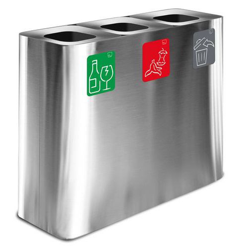 STAZIONE GETTACARTE INOX SATINATO 180LT,