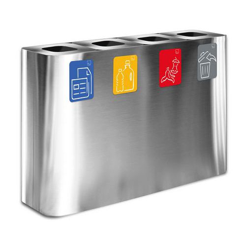 STAZIONE GETTACARTE INOX SATINATO 240LT,