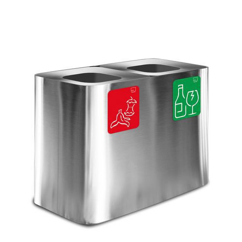 STAZIONE GETTACARTE INOX SATINATO 140LT,