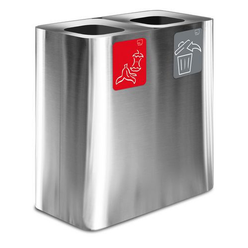 STAZIONE GETTACARTE INOX SATINATO 200LT,