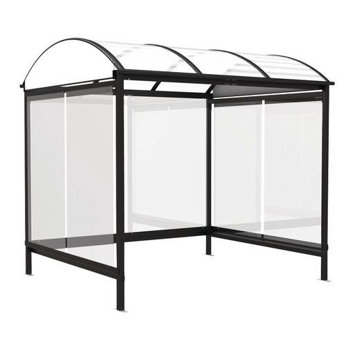 Riparo per fumatori Combrailles 2,6x2,25 vetro nero notte,