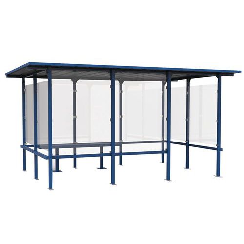 Riparo per fumatori Beaufortain 4,05x2,44 blu genziana,