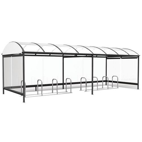 Riparo per biciclette Combrailles 8,12x2,43 grigio antracite,