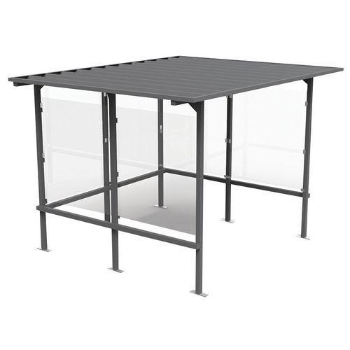 Riparo per fumatori Beaufortain 3,05x2,44 grigio antracite,