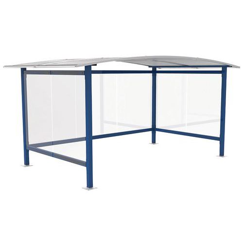 Riparo per biciclette Viadene acciaio semplice blu genziana,