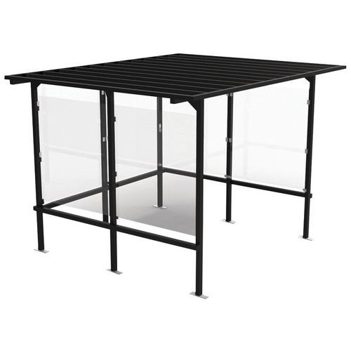 Riparo per fumatori 3,05x2,44 nero notte,