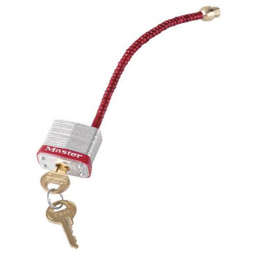 Corpo largo in acciaio, cilindro a 4 pin, cavo in acciaio flessibile -,