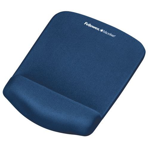 Tappetino per mouse poggia-polsi ergonomico Plushtouch blu,