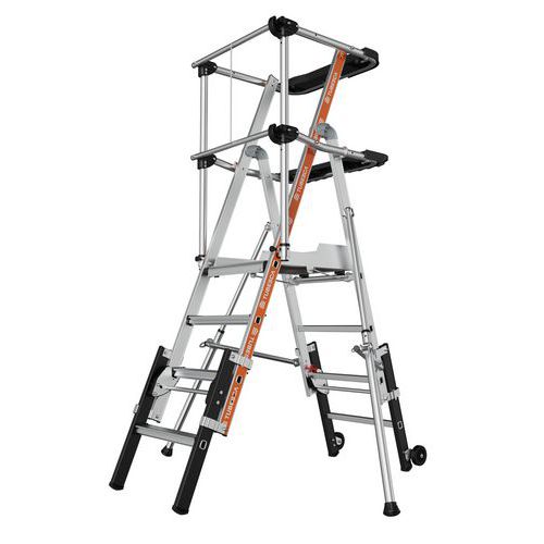 Piattaforma scaletta doppio accesso Raptorcopic-3-4 gradini,