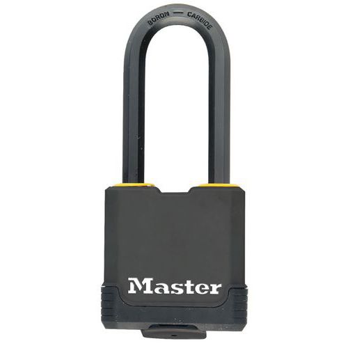 Lucchettolamin. 48mm con rivestimento anti-ruggine  Nero,