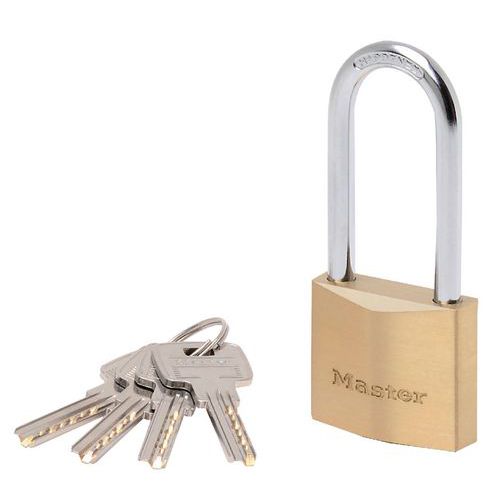 Lucchetti in ottone - Archetto in acciaio - Chiave di sicurezza  - 5 pin, chiave a 2 facce identiche, a chiavi differenziate -,