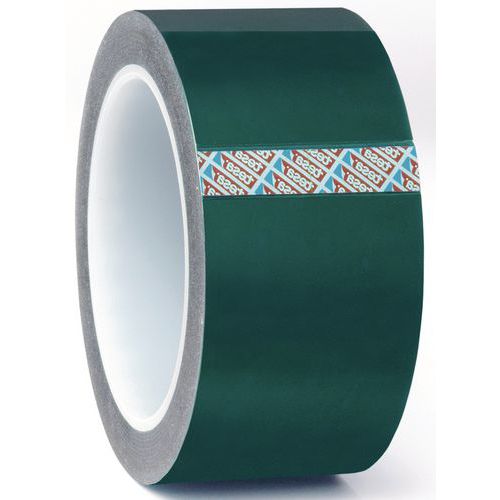 Adesivo per mascheratura in PET 80 µ verde 66 m x 50 mm,