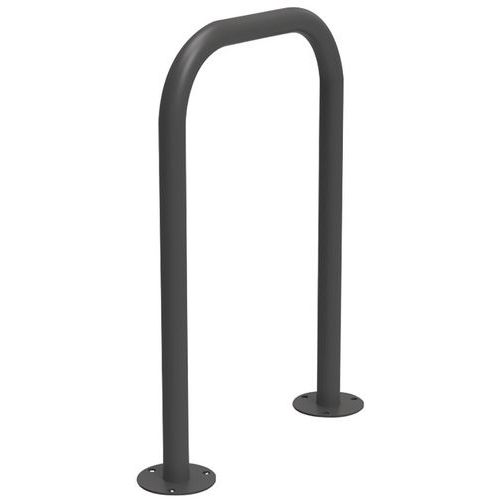 Portabiciclette a U inversa in vernice grigio antracite,