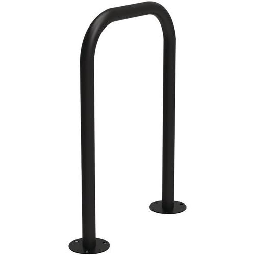 Portabiciclette a U inversa in vernice nero notte,